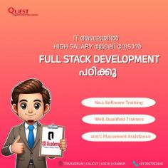 Realize your potential in Full Stack Development with our comprehensive courses available in Kochi, Calicut, Kannur, and Trivandrum, shaping you into a versatile developer.