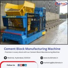BuildMate brings you the ultimate solution in efficiency with our Cement Block Manufacturing Machine, designed to meet the needs of modern construction environments. Our machines are engineered for reliability, producing high-quality cement blocks with precision and speed. Opt for BuildMate to ensure your projects benefit from top-tier durability and cost-effectiveness. Build smarter and faster with BuildMate's innovative technology.