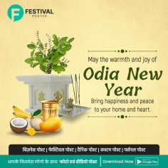Celebrate Odia New Year with Festival Poster App!

