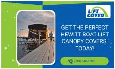 Elevate Your Boating Experience with Our Advanced Canopy Covers!

Partnering directly with the manufacturer, our crew can offer cost-effective boat canopy solutions of all shapes and sizes. With the best Hewitt boat lift canopy covers for sale, Lift Cover can deliver top-notch products that withstand rips or wear in the long run. Shop now!
