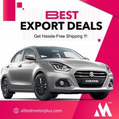 Export Best Deals For Your Cars

Finding the right car at the right price can be challenging. Our experts provide the latest and exclusive deals on both new and used cars to help you get the best price. Send us an email at info@alliedmotorsplus.com for more details.
