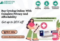 Get an option to buy Cytolog Online with fast shipping from our store. An inclusive platform with on-time delivery, expert guidance 24x7, live chat support, and affordable prices. And get up to 20% off. Place your order now and get it at your doorstep within 2-3 days.

Visit Us: https://www.abortionprivacy.com/cytolog