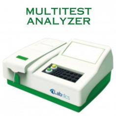 Multitest analyzer NMTA-100 is a tabletop unit with quality control for normal and abnormal values, automatic statistics and analysis of control data. Features built-in thermal printer for permanent printing by thermal wax transfer. Provision for Multilanguage feature makes it user-friendly.