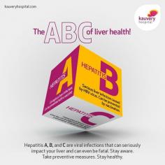 The ABC of liver health!

Viral infections are major risk factors for liver diseases. It is important to take the right precautions to stay safe and healthy.