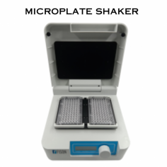 A microplate shaker is a laboratory instrument used to agitate or mix the contents of microplates. Microplates, also known as microtiter plates, are flat plates with multiple wells arranged in a grid format, commonly used in various biological, biochemical, and pharmaceutical assays.