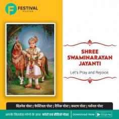 Swaminarayan Jayanti: Capture the Essence with Our Festival Poster App! 