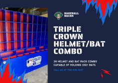Elevate your baseball game with Baseball Racks' Triple Crown Helmet/Bat Combo. Crafted for durability and performance, our combo sets the standard for quality. Ensure safety and precision in every swing with our reliable equipment. Trust Baseball Racks for top-notch gear that enhances your performance on the field.
https://www.baseballracks.com/product-page/triple-crown
