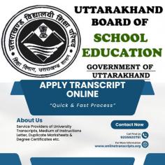 Online Transcript is a Team of Professionals who helps Students for applying their Transcripts, Duplicate Marksheets, Duplicate Degree Certificate ( Incase of lost or damaged) directly from their Universities, Boards or Colleges on their behalf. We are focusing on the issuance of Academic Transcripts and making sure that the same gets delivered safely & quickly to the applicant or at desired location. We are providing services not only for the Universities running in India,  but from the Universities all around the Globe, mainly Hong Kong, Australia, Canada, Germany etc.
https://onlinetranscripts.org/transcript/hemwati-nanadan-bahuguna-garhwal-university/
