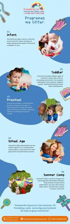Summerlin Daycare in San Antonio, TX: Providing a safe, nurturing environment for kids to grow and thrive.
