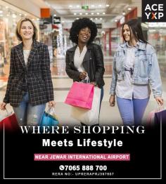 Discover ACE YXP, a premier commercial project on Yamuna Expressway near Jewar Airport. Offering versatile shop sizes (550-700 sq ft) on lower ground to 2nd floors, this RERA-approved project (UPRERAPRJ397607) features modern infrastructure and prime location. Secure your business space now! Contact 7065-888-700 for offers.