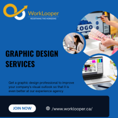 Graphic design is a digital form of art that contains attractive visuality, artistic sense, and the need to convey a message that is hidden behind the design. To make your online presence more attention-grabbing, then contact the well-talented designer team of WorkLooper Consultants Inc. and get the top graphic design services that can easily break your expectations.

