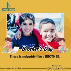 Join the Brothers Day celebration with Brands.live! Explore our vast collection of over 2500 stunning Brother's Day Posters, Flyers, and social media graphics to impress your audience. Access royalty-free Images and vectors dedicated to Brother's Day. Find 2500+ Banners and Templates on Brands.live to start creating and sharing your Brother's Day joy today. 

✓ Free for Commercial use ✓ High-Quality 
Images.

 Because Brands.live है तो सब आसान है! (Aasan Hai)

https://play.google.com/store/apps/details?id=com.brandspot365&hl=en&gl=in&pli=1?utm_source=Seo&utm_medium=socialbookmarking&utm_campaign=brothersday_app_promotions