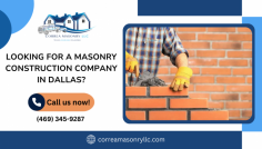 Unveil the Potential of Your Property with Our Masonry Construction Service!

Our masonry construction company in Dallas are specialist stonemasonry contractor operating throughout the area. We have a leading production facility and offer a comprehensive range of assistance from design, supply, production, and installation to complete project management. Get in touch with Correa Masonry!

