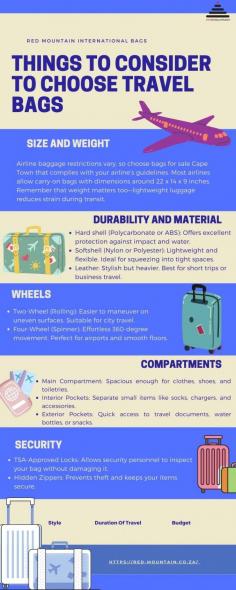 Selecting the right travel luggage involves a balance of practicality, style, and personal preference. To carry Laptop on the journey consider laptop bags South Africa. Take your time, research thoroughly, and invest in a bag that enhances your travel experience.