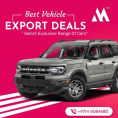 Exporting Car for Amazing Deals

Our team of experts specializes in finding the latest and exclusive deals on both new and pre-owned cars to help you save time and money and providing you with the best options that fit your needs and budget. Send us an email at info@alliedmotorsplus.com for more details.