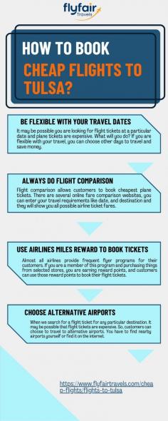 In this infographics post, find all you need to know about flights to Tulsa. Discover airlines, ticket prices, and flight schedules for your next trip to this vibrant Oklahoma city.