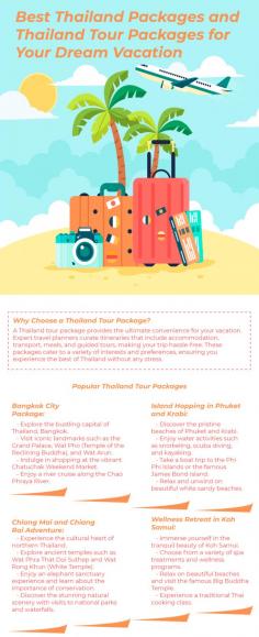 Best Thailand Packages and Thailand Tour Packages for Your Dream Vacation:- Whether you’re an adventure seeker, a beach lover, or a culture enthusiast, there’s a perfect Thailand package for you. 