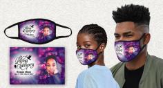 Browse from a wide selection of our custom funeral masks and face coverings available in various sizes. These masks are reusable, long-lasting and easy to wear. Since experiencing the global pandemic of COVID-19, wearing face masks is one step we can all take to help protect our society other than social distancing and proper hygiene measures.