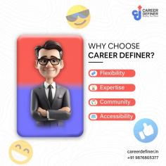 Career Definer is your ultimate online platform for comprehensive career solutions. We specialize in offering top-notch career counseling, admission guidance, and job placement services across India. Our expert career counselors help students and professionals navigate their career paths, ensuring they make informed decisions. With affiliations to over 700 universities and a vast network of job listings, Career Definer is dedicated to connecting you with your dream opportunities. Explore our services today and take the first step towards a successful future with Career Definer.