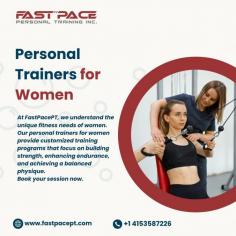 At FastPacePT, we understand the unique fitness needs of women. Our personal trainers for women provide customized training programs that focus on building strength, enhancing endurance, and achieving a balanced physique.
Book  your session now.

