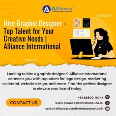 Looking to hire a graphic designer? Alliance International connects you with top talent for logo design, marketing collateral, website design, and more. Find the perfect designer to elevate your brand today. For more information, visit: www.allianceinternational.co.in/hire-graphic-designer.