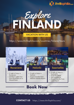 Explore Finland's wonders in 8 days! From Helsinki's vibrant culture to Lapland's magical wilderness, immerse in a journey of discovery. Book now!