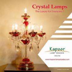 Brighten up your home and elevate your space with the enchanting allure of crystal lamps! Let the shimmering beauty of crystal illuminate your world. Shop now and add glamour to your decor!