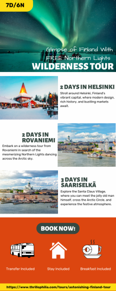 Explore the wonders of Finland with our tailored tour packages. From Northern Lights adventures to Arctic safaris, embark on an unforgettable journey.