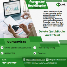 Need to Delete QuickBooks Audit Trail? QBookAssist is here to help! Our expert team, with years of experience in accounting and bookkeeping, can guide you through the process safely and efficiently. By removing unnecessary audit trail data, we help streamline your QuickBooks performance, making your business operations smoother. Trust QBookAssist to handle all your accounting needs with precision and care, ensuring your business can focus on growth and success. Contact QBookAssist today to learn more about our top-notch services and how we can assist with your QuickBooks cleanup.

