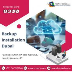 Learn the essential steps to secure and effectively manage backup installations in Dubai for seamless data protection and recovery. VRS Technologies LLC offers you the best services of Backup Installation Dubai. For More info Contact us: +971 56 7029840 Visit us: https://www.vrstech.com/
