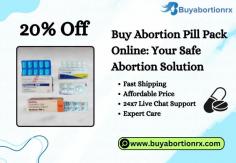 Buy Abortion pill pack online and get access to safe and private abortion solutions. With our online pharmacy get this pack delivered to your doorstep privately at affordable prices. So get out of an early unwanted pregnancy. Order abortion pill pack kit now and take charge of your reproductive healthcare.

Visit Us: https://www.buyabortionrx.com/abortion-pill-pack