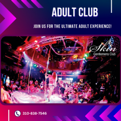 Adult Club Entertainment Party

Our upscale adult club offers a sophisticated ambiance, live entertainment, and premium drinks. We prioritize privacy and discretion, providing a luxurious experience for our discerning clientele.  For more information, mail us at info@skinclubla.com.