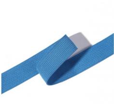 Blue Knitting Elastic Band
https://www.aoyaelastic.com/product/knitting-elastic-band.html
Good elasticity:  The knitting elastic band can naturally stretch and rebound, and has excellent elastic performance, which can adapt to different body shapes and changes.

Soft and comfortable:  Knitting elastic band is woven from fiber, soft and smooth, comfortable to fit the skin, and not easy to produce a tight feeling.