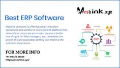 Meshink is a best erp software for IT services is the best solution for software companies in India. Manage all the softwares like financial management, asset management, supply chain management, inventory management, and much more features.