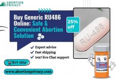 Discover the ease of ordering generic RU486 online for a discreet and safe abortion option. Our trusted platform offers access to high-quality pills at affordable prices, allowing women to make decisions with confidentiality and convenience. Buy generic RU486 online hassle-free today and get it delivered within 2-3 days.

Visit Us: https://www.abortionprivacy.com/generic-ru-486