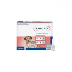 Evicto Spot-On is an advanced flea & worm treatment formulated for dogs. It kills adult fleas, flea eggs, and flea larvae (Ctenocephalides spp.) to control fleas in the environment.

