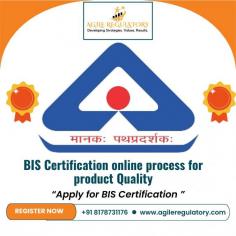 A BIS Certification, issued by the Bureau of Indian Standards (BIS), ensures that products meet specific quality and safety standards. To navigate the certification process smoothly, engaging an Agile Regulatory Consultant can provide expert guidance, ensuring compliance with all requirements and facilitating a streamlined approval process. To know more visit https://www.agileregulatory.com/service/bis-certification