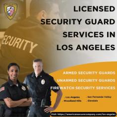 Looking for reliable security guard services in Los Angeles? Look no further than American Secure Company. As one of the leading names in the industry, American Secure Company stands out for its commitment to providing top-tier security solutions tailored to the unique needs of businesses and individuals in the Los Angeles area. With a team of highly trained security professionals and state-of-the-art technology, they offer comprehensive security services for a wide range of clients, including corporate offices, retail stores, residential communities, and special events. 

American Secure Company prioritizes proactive surveillance, rapid response, and effective risk management to ensure maximum protection for their clients. Trusted for their professionalism, reliability, and dedication to client satisfaction, American Secure Company sets the standard for excellence in the security industry. When you choose American Secure Company, you can trust that your safety and security are in capable hands.