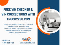 Truck2290.com offers a free, reliable VIN checker and correction service for your convenience. Ensure your Vehicle Identification Number is accurate and up-to-date with our user-friendly platform. Simplify your vehicle management process with quick and efficient VIN verification and corrections.