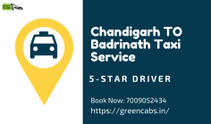 Enjoy a smooth journey from Chandigarh to Badrinath with Green Cabs! Book your taxi now at 7009052434 for reliable service.