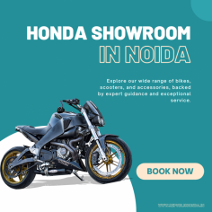 Visit our Honda showroom in Noida for the latest models of two-wheelers. Explore our wide range of bikes, scooters, and accessories, backed by expert guidance and exceptional service. Find your perfect ride today!