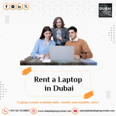 Dubai Laptop Rental has you covered. We offer a wide range of top-brand laptops available for rent at affordable prices. Whether you're a student, professional, or tourist, our hassle-free rental process ensures you get the device you need quickly and easily. Rent a Laptop in Dubai. Contact us at 050-7559892 or visit us - https://www.dubailaptoprental.com/laptop-on-rental/