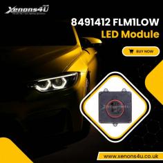 The 8491412 FLM1LOW LED Module is a component found in BMW cars with LED headlights. It serves as a direct replacement for the faulty genuine BMW 8491412 FLM1LOW AL module. This LED headlamp module is factory-fitted in various BMW models, providing a reliable and efficient lighting solution for these vehicles.
