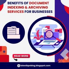 Achieve your business proficiency by utilizing document indexing and archiving services for your daily operations. It is important to save your efforts, storage space and time by keeping your information secure and easy to access. Keep your useful information on finger tips with document indexing services.
