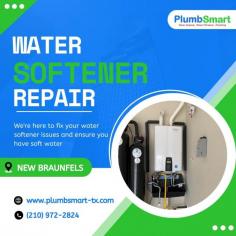 Experiencing limescale buildup, decreased water quality, or inefficient household appliances can lead to various problems. These issues can disrupt daily life, leaving residue and affecting comfort. At PlumbSmart, we understand the importance of a properly functioning water softener for a comfortable home. Our expert team specializes in Water Softener Repair in New Braunfels, ensuring a swift solution to your water quality issues. Contact us today for reliable repair solutions. To know more visit: https://plumbsmart-tx.com/water-systems/water-softener-repair/
