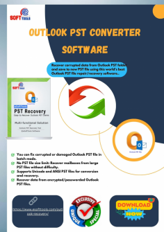 
 Outlook PST Recovery Software


 Recover corrupted data from Outlook PST folder and save to new PST file using this world's best Outlook PST file repair/recovery software. Use MS Outlook file recovery software to quickly repair corrupted or damaged PST files and repair PST files without wasting much time..

Read more: https://www.esofttools.com/outlook-recovery/


