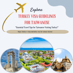 Explore the enchanting beauty of Turkey, a destination growing in popularity among Taiwanese travellers! With strong reciprocal ties, Turkey welcomed approximately 100,000 Taiwanese visitors in 2018, marking a 35% increase from previous years. For those planning their journey, it's crucial to understand the Turkey Visa Guidelines for Taiwanese.
These guidelines ensure a smooth and hassle-free travel experience. Delve into the rich culture, history, and stunning landscapes that Turkey offers, and make sure you're well-prepared by following the necessary visa procedures.

Visit for more Info:- https://turkey-e-visas.com/turkey-visa-for-taiwan-citizens/

#VisaInfo #Tourism #VisitTurkey #Guide #process #trade #Business #Guidelines #VisaInfo #Planning #VisaGuidelines