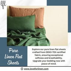 Experience the comfort and luxury with pure linen bedsheets from Love For Linen. Our premium bedsheets are made from 100% pure linen, providing a soft, breathable, and durable fabric for a restful night's sleep.