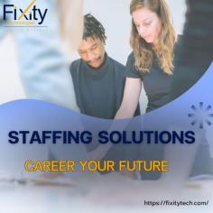  

"Discover top IT staffing agencies and recruitment companies in India. Find skilled professionals for your business needs with our expert staffing solutions." 

 
Experience unparalleled industry expertise and technical prowess with Fixity. Our commitment is to reimagine IT Services Management, delivering dynamic results for your business. 

Explore our comprehensive solutions to build a diverse and sophisticated enterprise application and technology portfolio. Navigate competing business priorities with ease, striking the perfect balance between operation and innovation. Resolve staffing conflicts effortlessly, ensuring smooth project delivery alongside reliable support 

Transform your support model from people-based to process-based, optimizing efficiency and productivity. Rely on our seasoned professionals to streamline your IT operations and enhance overall performance. Embrace innovation without compromising on operational excellence with Fixity by your side. 

  Stay ahead of the curve with cutting-edge technologies and proactive support from our team. 

Enhance collaboration and communication within your team with our integrated IT services. Experience a new level of agility and resilience with Fixity as your IT partner. Elevate your IT Services Management experience and unlock your business's full potential with Fixity. 