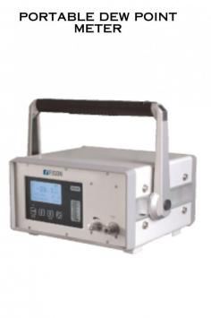  A portable dew point meter is a device used to measure the dew point temperature of a gas or air mixture. The dew point is the temperature at which moisture in the air condenses into liquid water, forming dew.